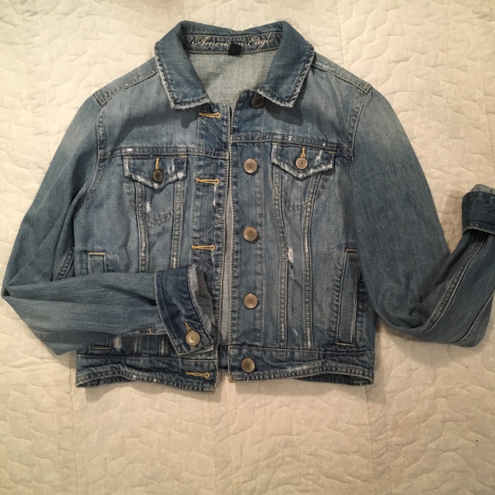 American eagle blue jean jacket